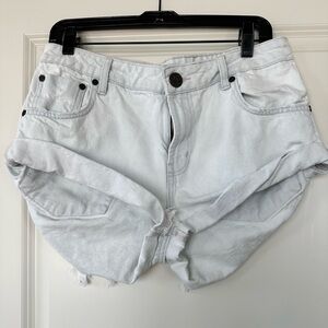 One Teaspoon Bandit Low Waist Shorts Vanilla Sky